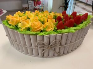 Цветя изработени с глицеринов ароматен сапун