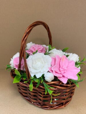 Цветя изработени с глицеринов ароматен сапун