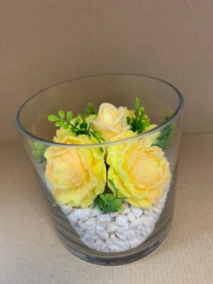Цветя изработени с глицеринов ароматен сапун