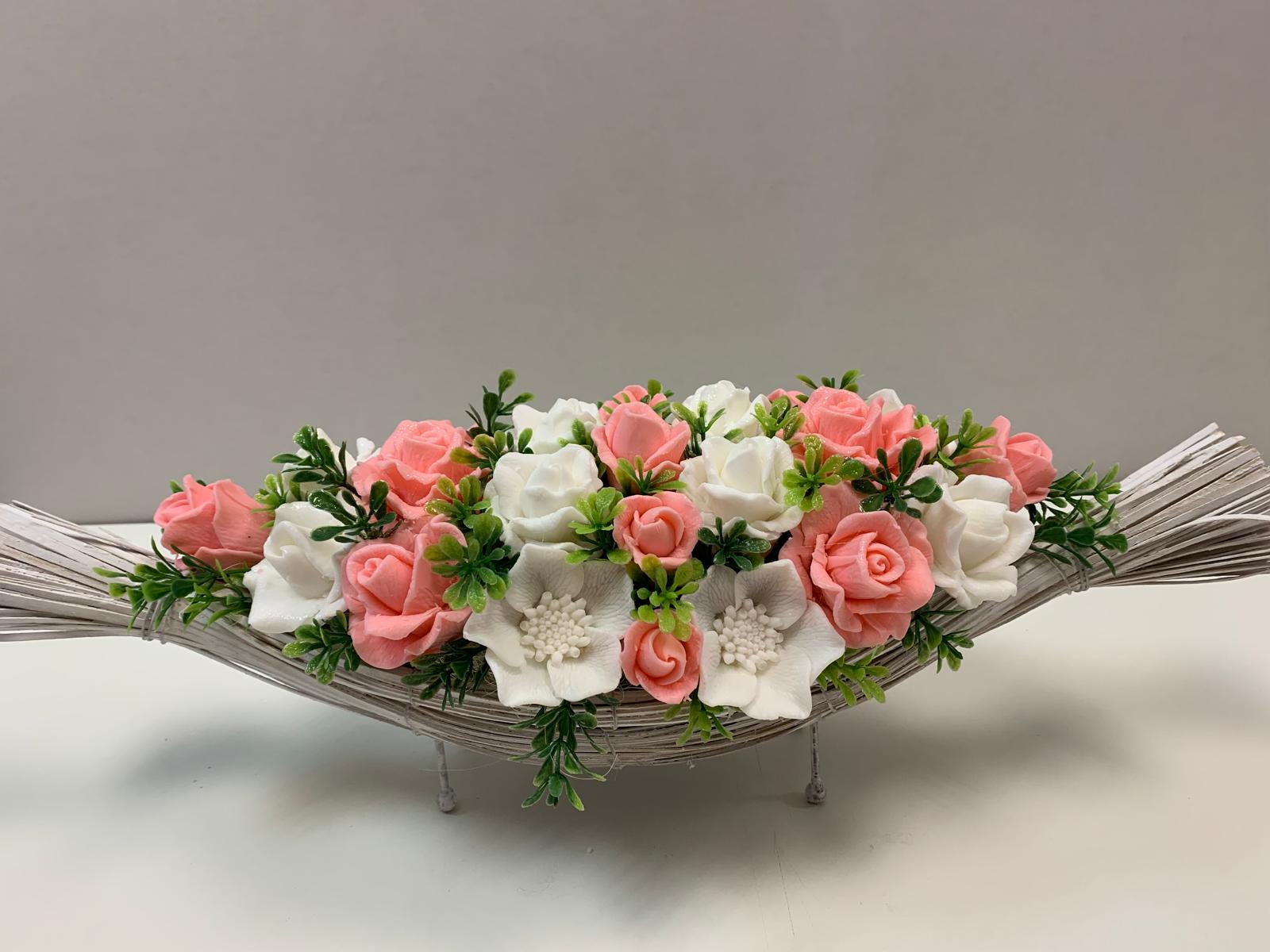 Цветя изработени с глицеринов ароматен сапун