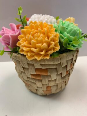 Цветя изработени с глицеринов ароматен сапун