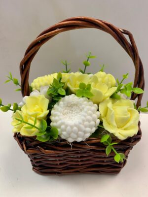 Цветя изработени с глицеринов ароматен сапун