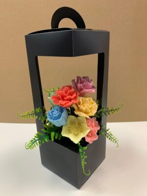 Цветя изработени с глицеринов ароматен сапун