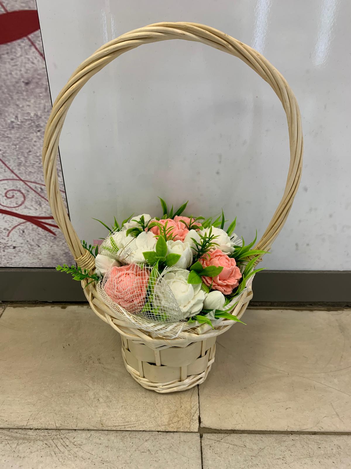 Цветя изработени с глицеринов ароматен сапун