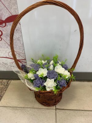 Цветя изработени с глицеринов ароматен сапун