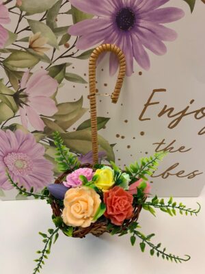 Цветя изработени с глицеринов ароматен сапун