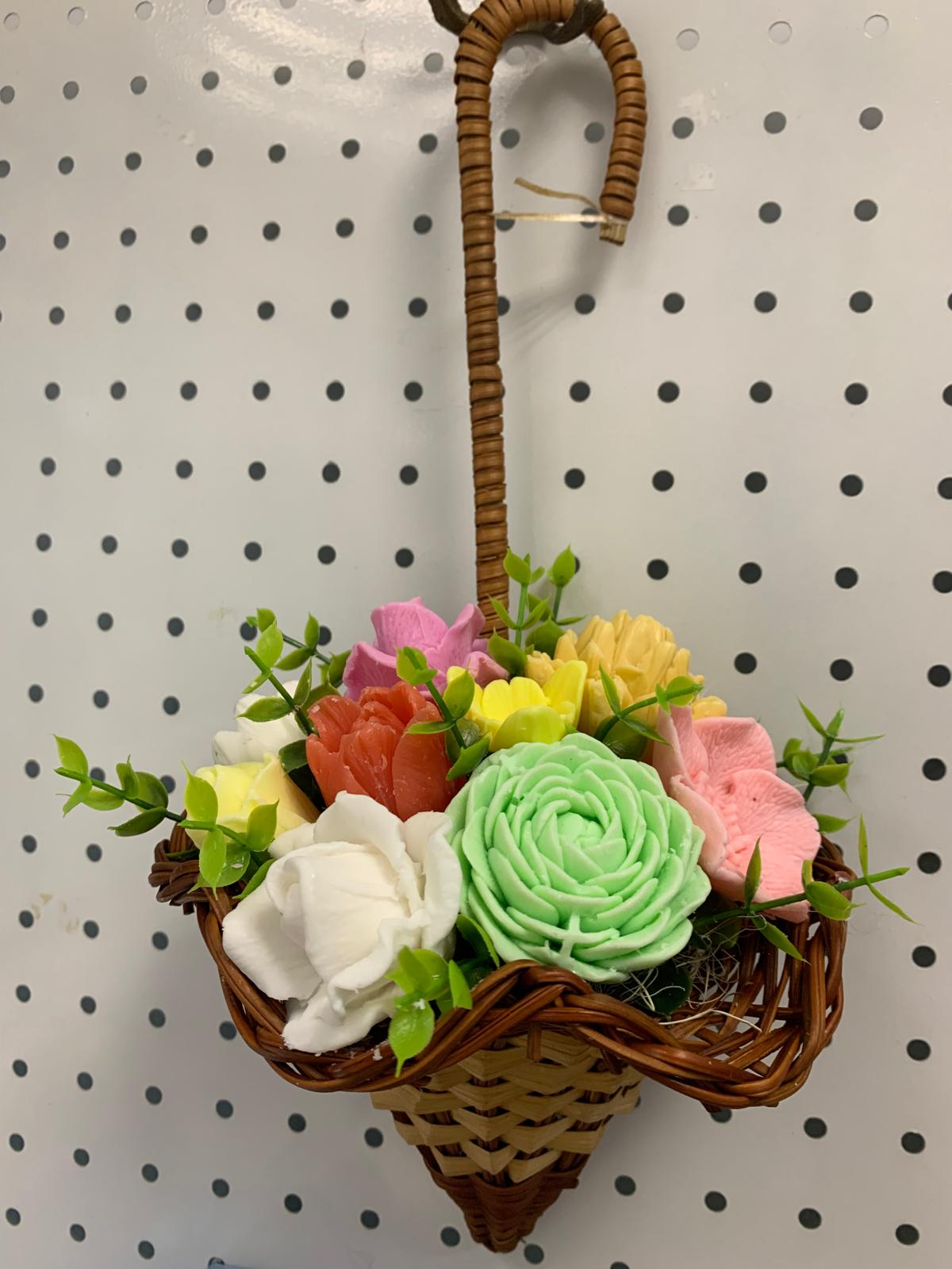 Цветя изработени с глицеринов ароматен сапун