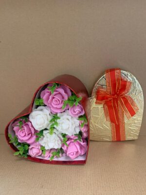 Цветя изработени с глицеринов ароматен сапун